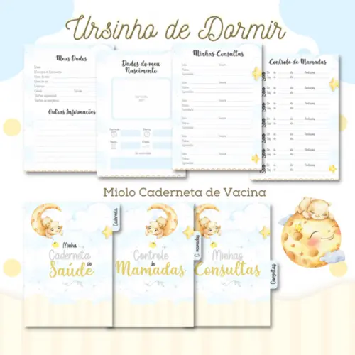 Arquivo Digital - Caderneta da Saude - Ursinho de Dormir