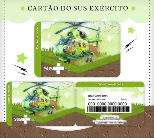 Arquivo Digital - Caderneta da Vacina - Exercito + Cartao
