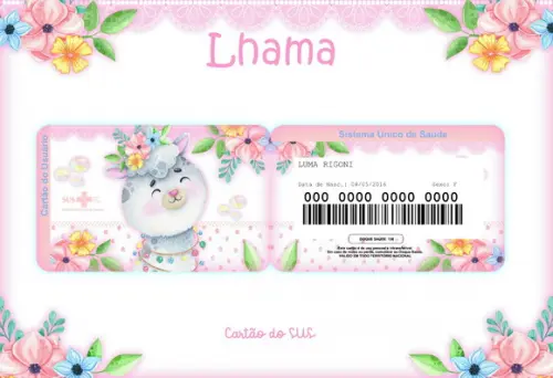 Arquivo Digital - Caderneta da Vacina - Lhama 03
