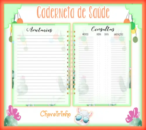 Arquivo Digital - Caderneta da Vacina - Lhama Menino