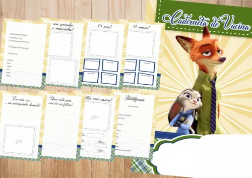 Arquivo Digital - Caderneta da Vacina - Zootopia