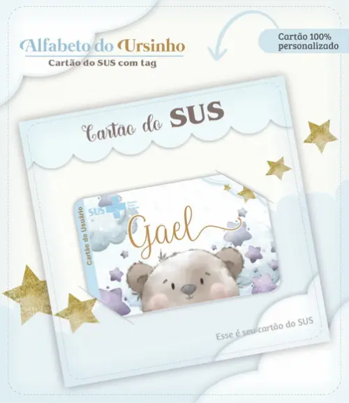 Arquivo Digital - Caderneta de Vacina - Alfabeto Ursinho
