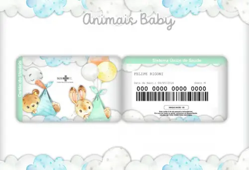 Arquivo Digital - Caderneta de Vacina - Animais Baby
