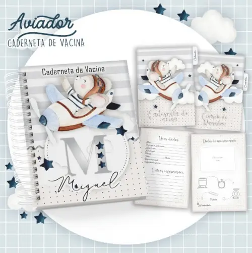 Arquivo Digital - Caderneta de Vacina - Aviador Alfabeto