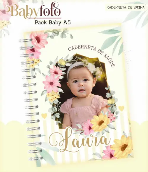 Arquivo Digital - Caderneta de Vacina - Baby Foto Menina