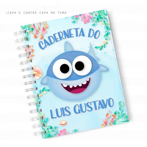 Arquivo Digital - Caderneta de Vacina - Baby Shark Menino