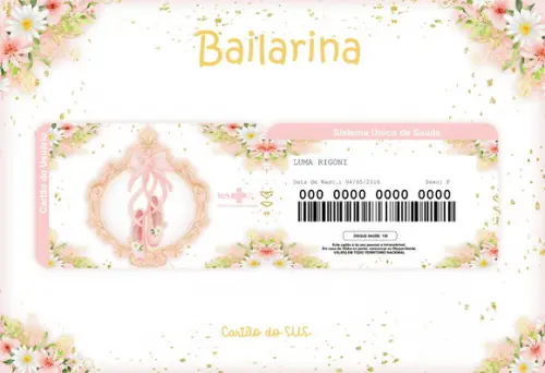 Arquivo Digital - Caderneta de Vacina - Bailarina 03