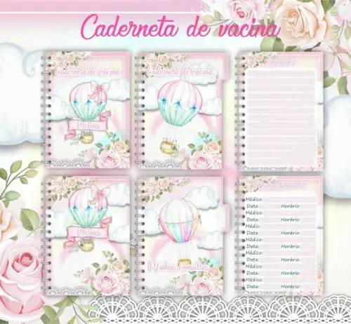 Arquivo Digital - Caderneta de Vacina - Balão Menina 03
