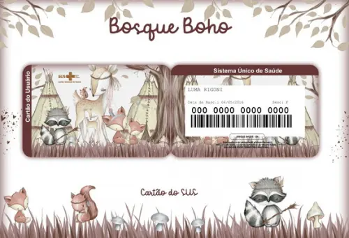 Arquivo Digital - Caderneta de Vacina - Bosque Boho