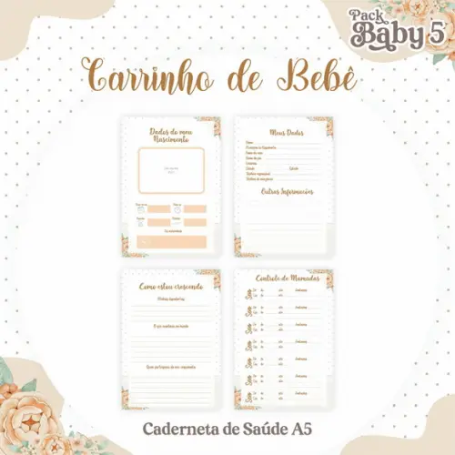 Arquivo Digital - Caderneta de Vacina - Carrinho Bebe