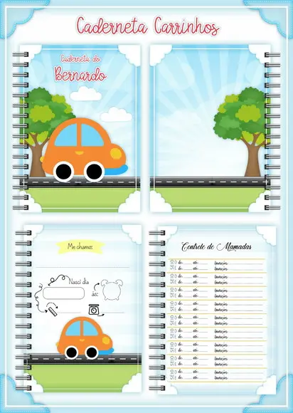 Arquivo Digital - Caderneta de Vacina - Carrinhos 03