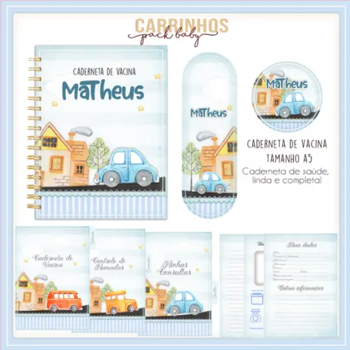 Arquivo Digital - Caderneta de Vacina - Carrinhos