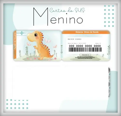 Arquivo Digital - Caderneta de Vacina - Dino Menino