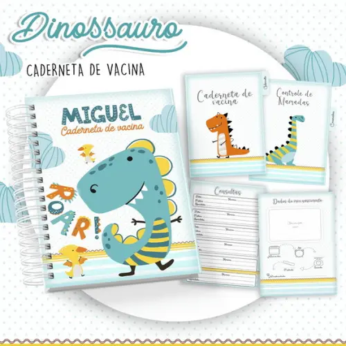 Arquivo Digital - Caderneta de Vacina - Dinossauro 04