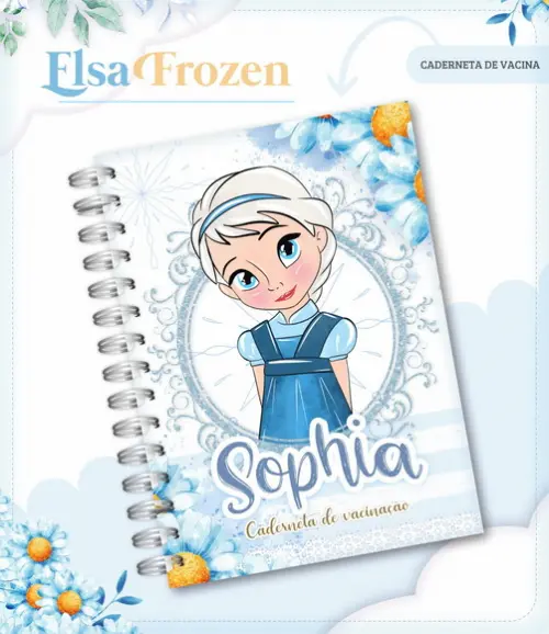 Arquivo Digital - Caderneta de Vacina - Elsa Frozen 02