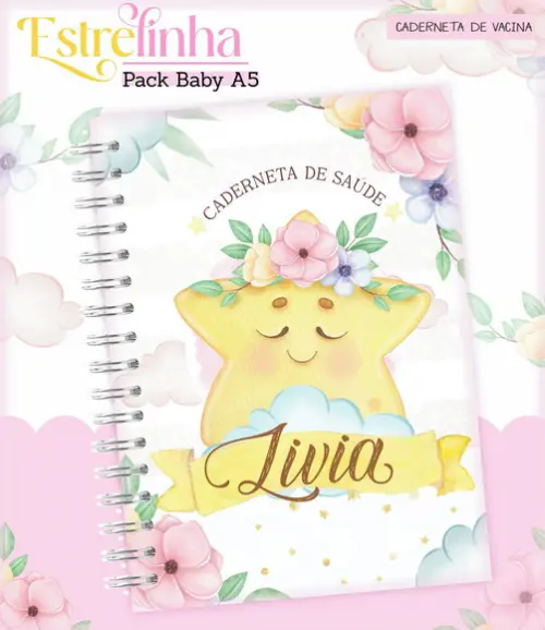 Arquivo Digital - Caderneta de Vacina - Estrelinha Menina