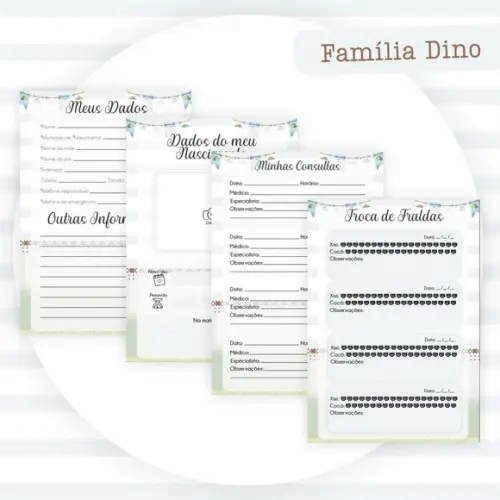 Arquivo Digital - Caderneta de Vacina - Familia Dino
