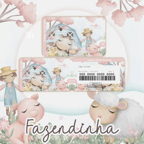 Arquivo Digital - Caderneta de Vacina - Fazendinha Menina 04