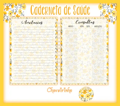 Arquivo Digital - Caderneta de Vacina - Floral