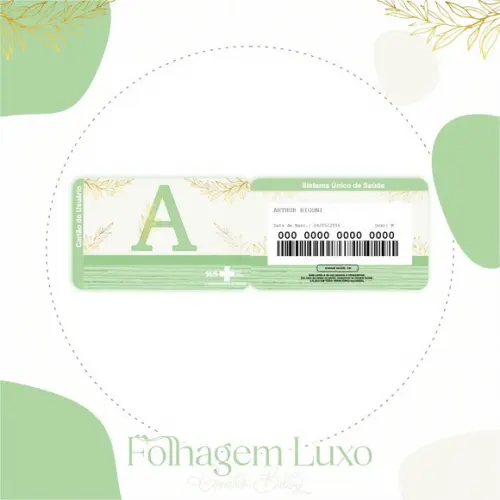 Arquivo Digital - Caderneta de Vacina - Folhagem Luxo