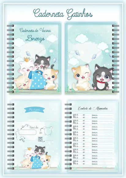 Arquivo Digital - Caderneta de Vacina - Gatinhos 02