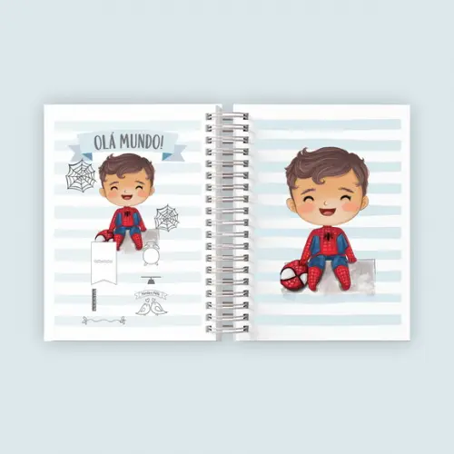Arquivo Digital - Caderneta de Vacina - Homem Aranha Baby