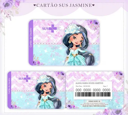 Arquivo Digital - Caderneta de Vacina - Jasmine + Cartao