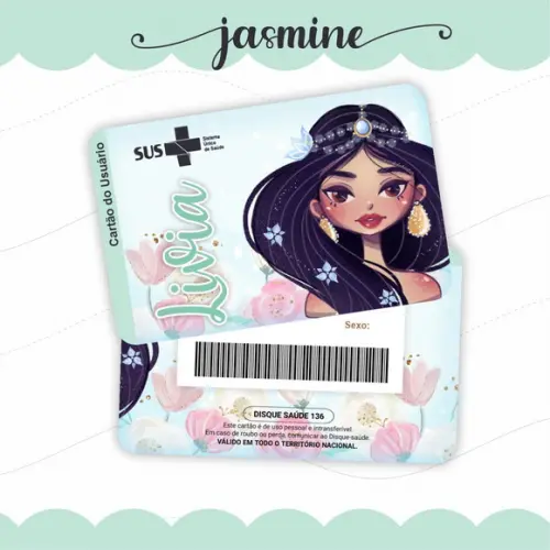 Arquivo Digital - Caderneta de Vacina - Jasmine 03 + Cartao