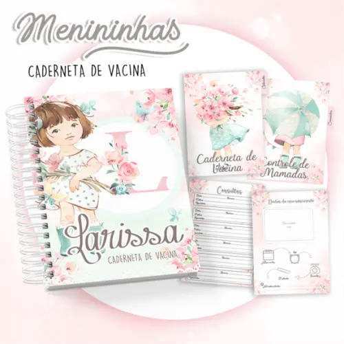 Arquivo Digital - Caderneta de Vacina - Menininhas Alfabeto