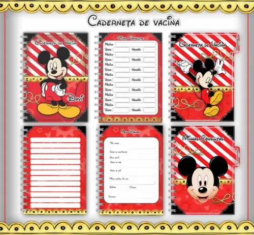 Arquivo Digital - Caderneta de Vacina - Mickey 01