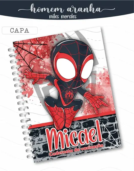 Arquivo Digital - Caderneta de Vacina - Miles Morales