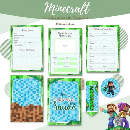 Arquivo Digital - Caderneta de Vacina - Minecraft 02