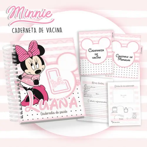 Arquivo Digital - Caderneta de Vacina - Minnie Alfabeto