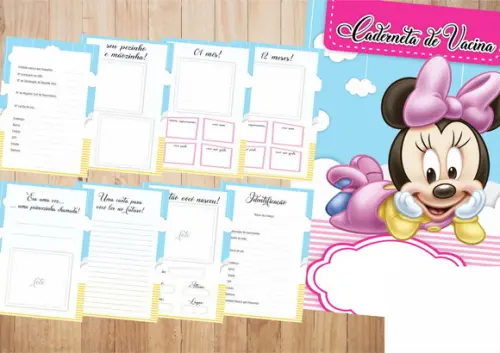 Arquivo Digital - Caderneta de Vacina - Minnie Baby 03