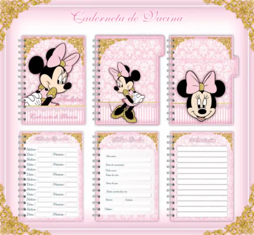 Arquivo Digital - Caderneta de Vacina - Minnie Rosa
