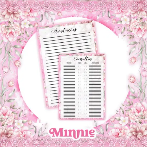 Arquivo Digital - Caderneta de Vacina - Minnie Rosa 02