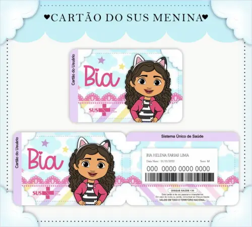 Arquivo Digital - Caderneta de Vacina - Mundo Magico da Gaby