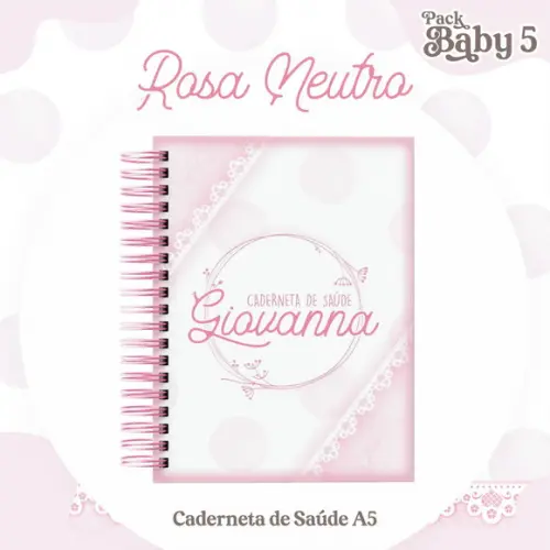 Arquivo Digital - Caderneta de Vacina - Neutro Rosa + Sus