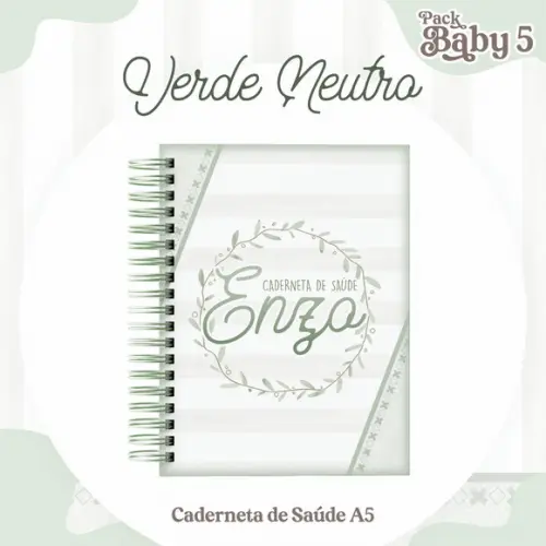 Arquivo Digital - Caderneta de Vacina - Neutro Verde