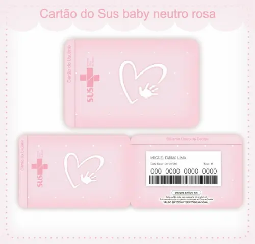 Arquivo Digital - Caderneta de Vacina - Neutro Rosa 03