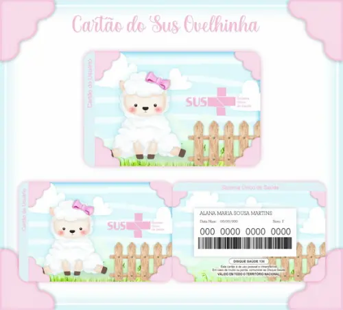 Arquivo Digital - Caderneta de Vacina - Ovelhinha Menina