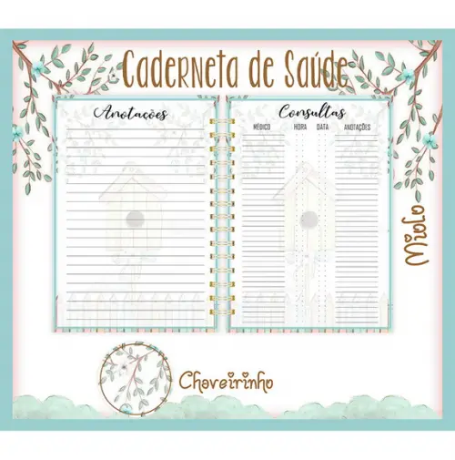 Arquivo Digital - Caderneta de Vacina - Passarinho 02