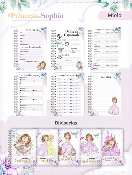 Arquivo Digital - Caderneta de Vacina - Princesa Sophia 02