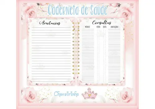 Arquivo Digital - Caderneta de Vacina - Princesas 01