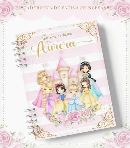 Arquivo Digital - Caderneta de Vacina - Princesas Disney 02