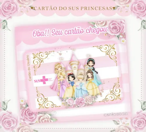 Arquivo Digital - Caderneta de Vacina - Princesas Disney 02