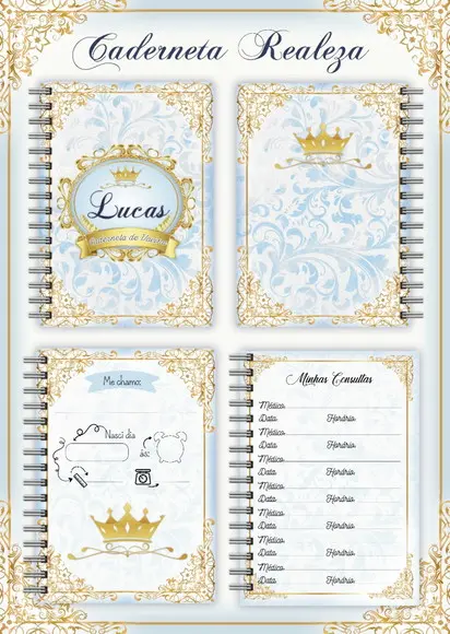 Arquivo Digital - Caderneta de Vacina - Realeza Menino