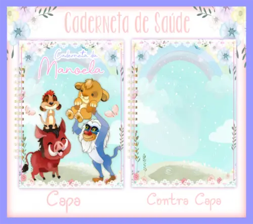 Arquivo Digital - Caderneta de Vacina - Rei Leão Menina