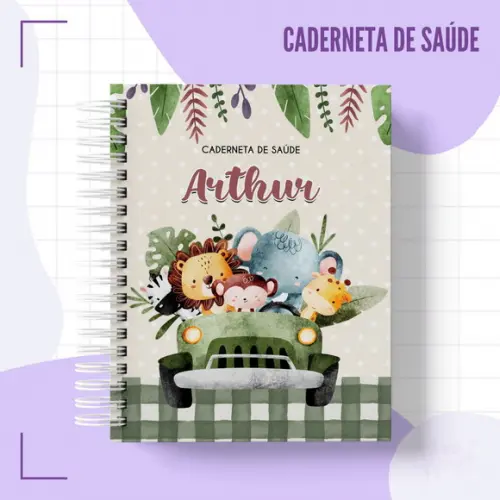 Arquivo Digital - Caderneta de Vacina - Safari Aquarela