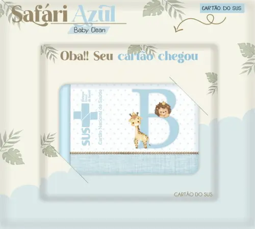 Arquivo Digital - Caderneta de Vacina - Safari Azul